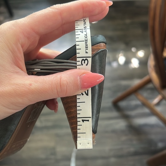 Miz Mooz Silva Gray ish green ish Slingback Heels - Picture 11 of 12